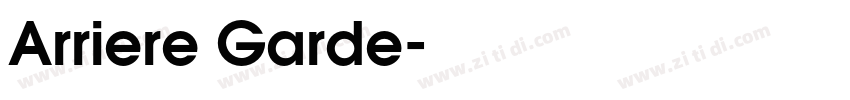 Arriere Garde字体转换